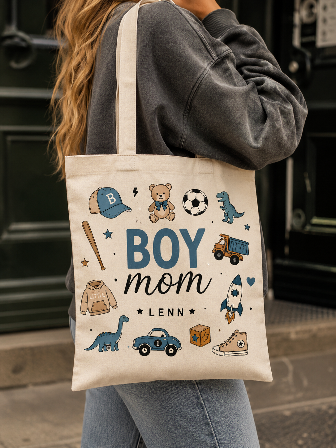 Boymom tote bag