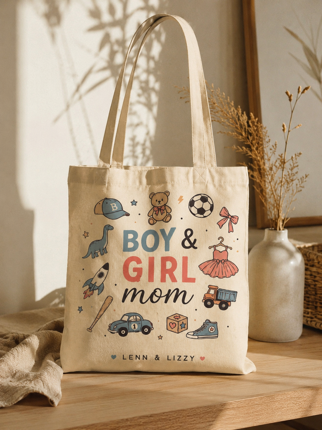 Tote bag Boy&Girl mom